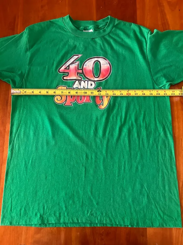 FIRM Vintage 80s single stitch 40 and Sporty Unisex t-shirt size XL - Image 10