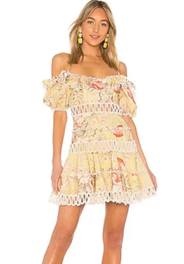 Zimmermann NWOT Melody off shoulder dress - Image 4