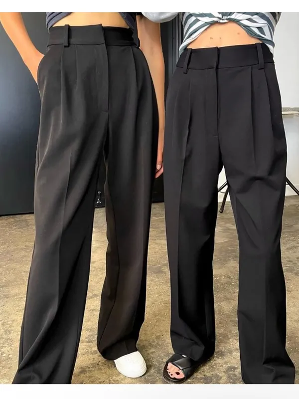 Favorite Daughter 10 The‎ Petite Favorite Pants Black Business Career Wide Leg - Image 4