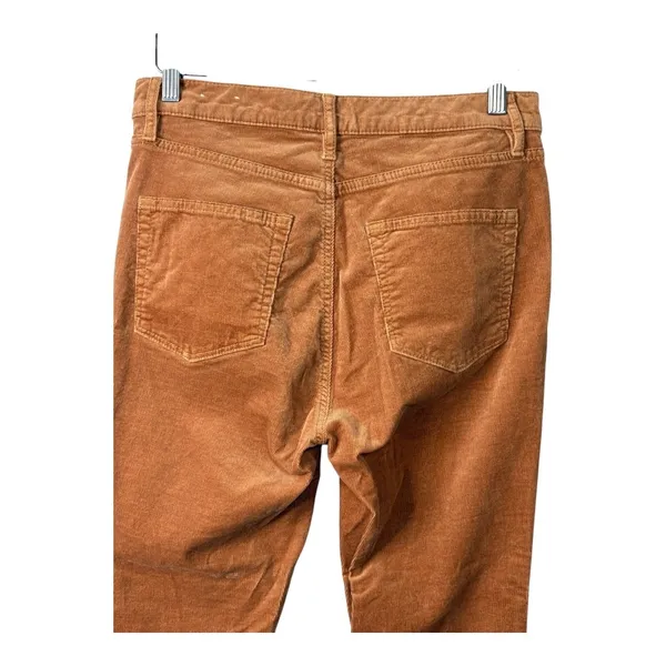 LOFT Corduroy Pants High Waist Golden Tan Brown‎ Comfort Women Size Large - Image 5