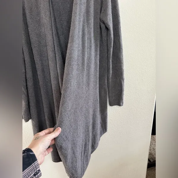 Bamboo CozyChic Lite Island Wrap Cardigan dark grey soft sz l/xl - Image 9