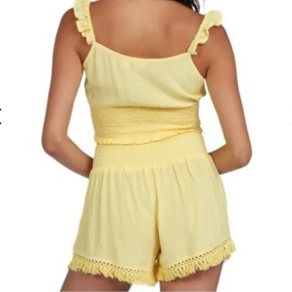 Roxy Endless beauty beach shorts yellow M pull on lightweight stretch - Image 9