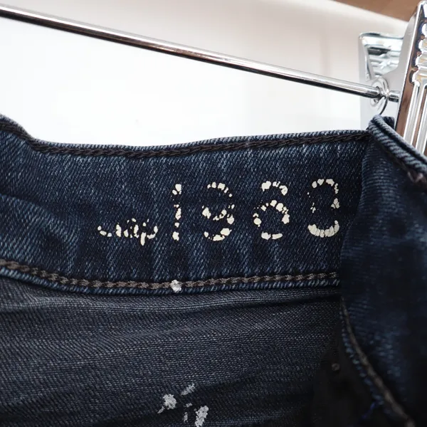 Gap 1969 Modern Flare Jeans Dark Wash Stanton Blue Denim 29s Fall 2013 - Image 3