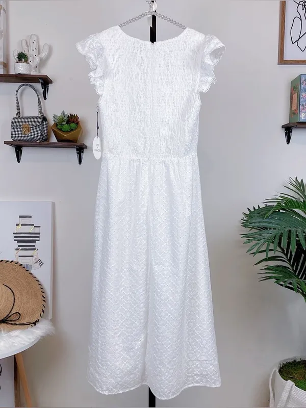 Lost + Wander Hoku Boho Vacation Hawaii Midi Dress White - Image 7