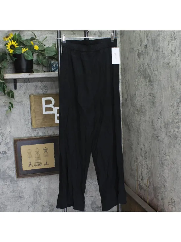 Isabel Maternity By Ingrid & Isabel High-Rise Wide Leg Maternity Pants Black XS - Image 2
