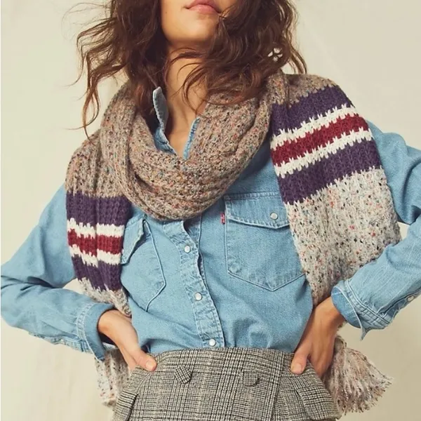 Free People Multicolor Knit Scarf - Image 13