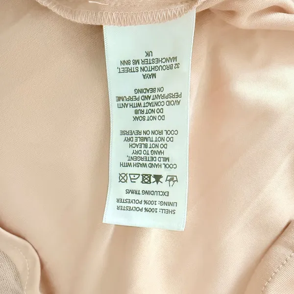 Maya Deluxe Maternity Sequin Tulle Maxi‎ Dress muted Blush Pink Size 8 fairycore - Image 9
