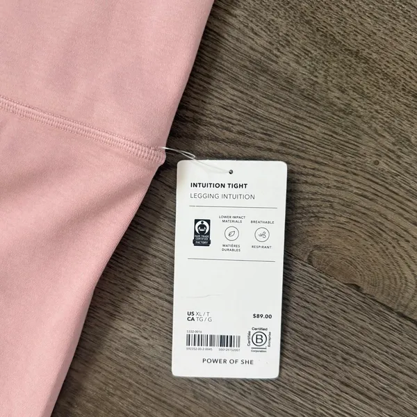 Athleta Intuition Ultra High Rise Cotton Legging Pink Size XL NWT Activewear‎ - Image 10