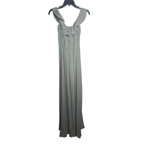 Reformation Verbena Off-Shoulder Maxi Dress – Sage Green, Women’s Size 4 - Image 4