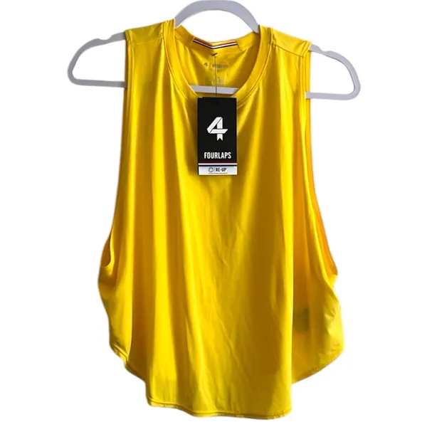 NWT FOUR LAPS Yellow Tank Top Size Large - Image 2