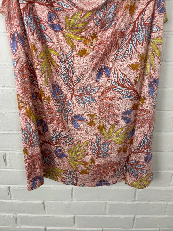 Nicole Miller NY Floral Linen Sleeveless Top Size M - Image 4