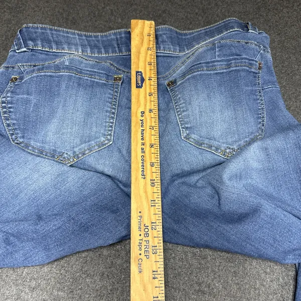 Democracy Jeans Women 8 Blue Denim Cotton Blend Stretch Ab Technology Skinny Leg - Image 6