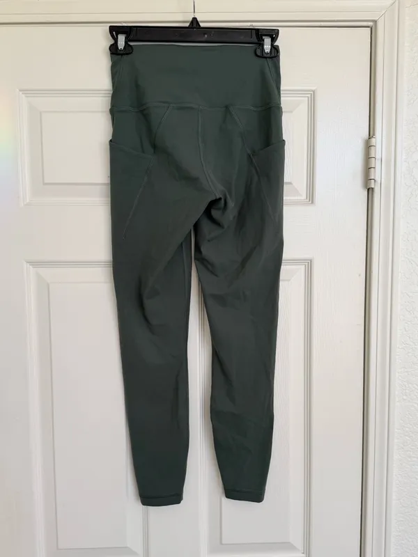 Quince Power-Up High-Rise‎ Training Pocket Legging Green Size S Yoga Pilates - Image 8