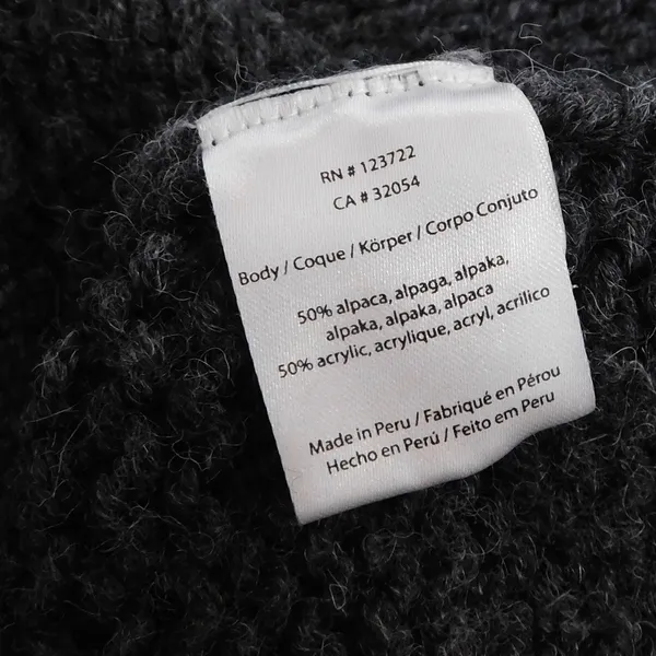 XIRENA Teton Aprés Ski Sweater Alpaca Gray Colorful Stripes Sporty Apres X-Small - Image 12