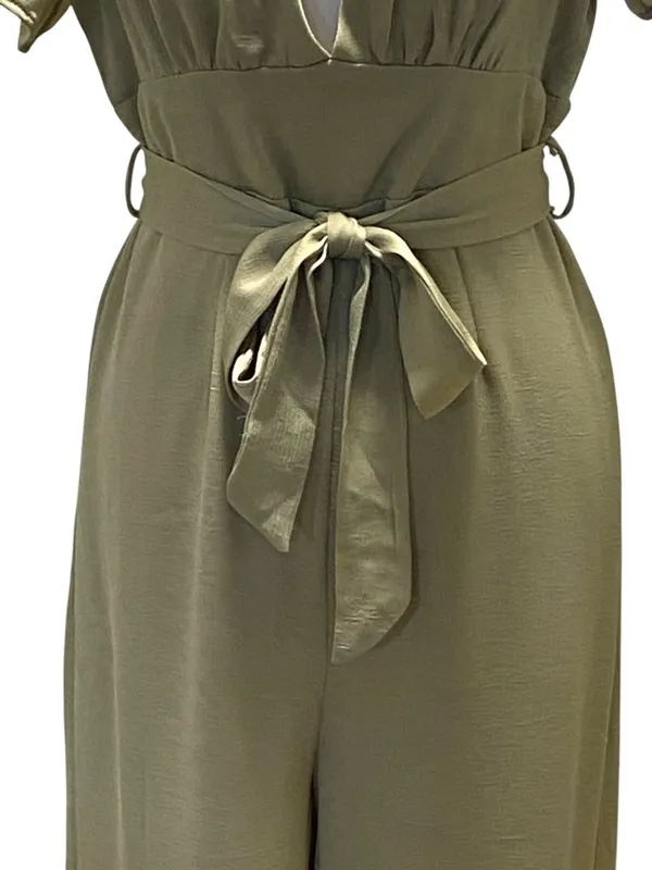 Petal & Pup Orin Wide Leg Jumpsuit Beige Size 8 NWT Neutral Coastal Boho Wedding - Image 7
