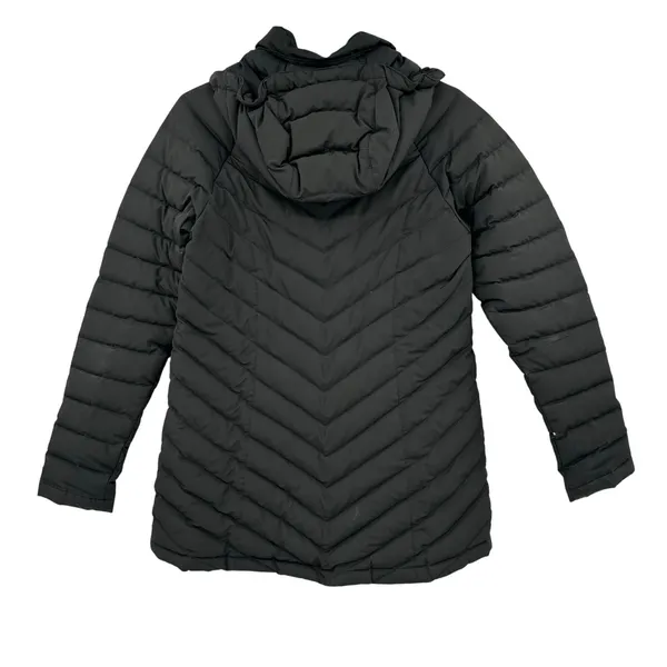 The North Face Size Small Women's Puffer Coat‎ Black Goose Down Filled Hooded - Image 2