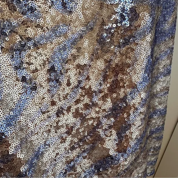 Revolve More To Come Ava Sequin Mini Skirt in Blue Multi Color SZ S - Image 11