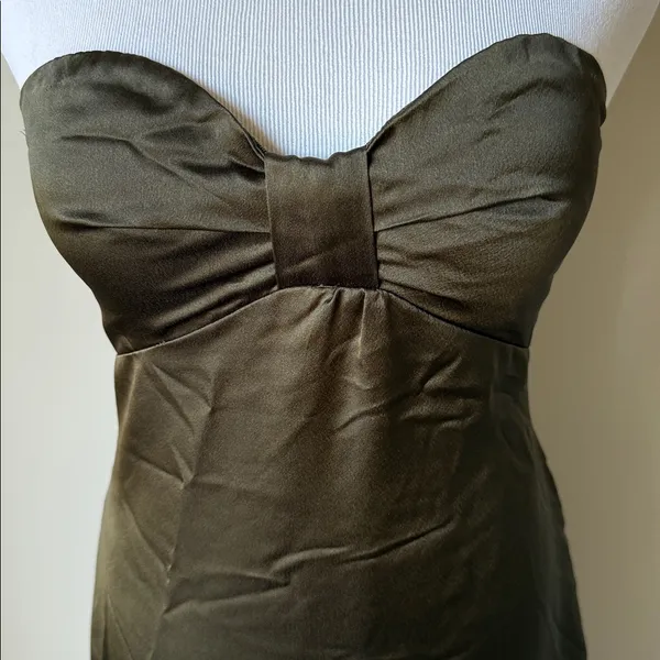 Revolve LBLC The Label Blake Strapless Dress Green Size XS - Image 4