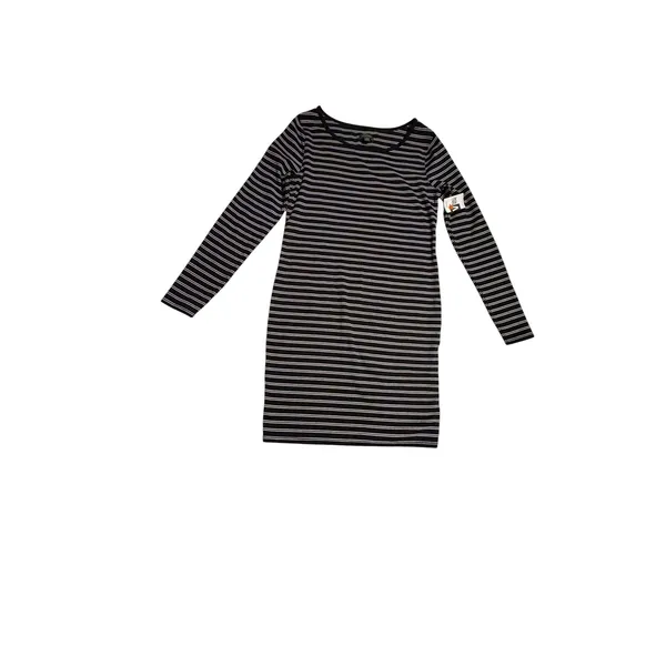 Wild Fable Womens Black White Striped Long‎ Sleeve Bodycon Mini Dress Size M - Image 10
