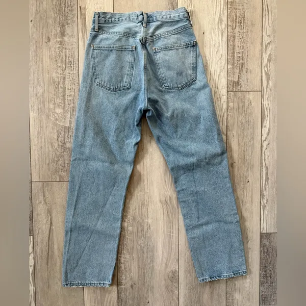 AGOLDE 90’s Mid Rise Loose Fit Jeans size women’s 24 light wash - Image 11