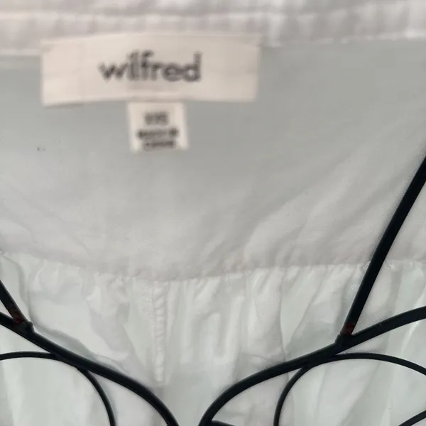 Wilfred Womens XXS White Bertillon Blouse Oversized‎ Rolled Cuff - Image 2