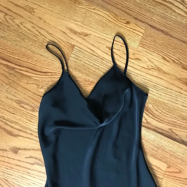 SheIn Black Mini Satin Dress NWT - Image 3