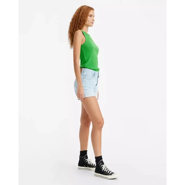 Levi’s 501 Cotton Denim Rolled Jean Shorts Light Wash Women 25 - Image 14