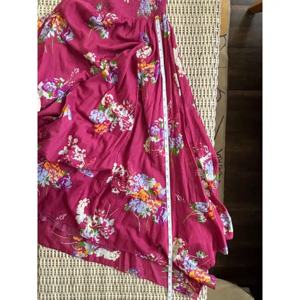 Free People Morning Glory Maxi Dress Small smocked lace boho cowgirl‎ maximalist - Image 11