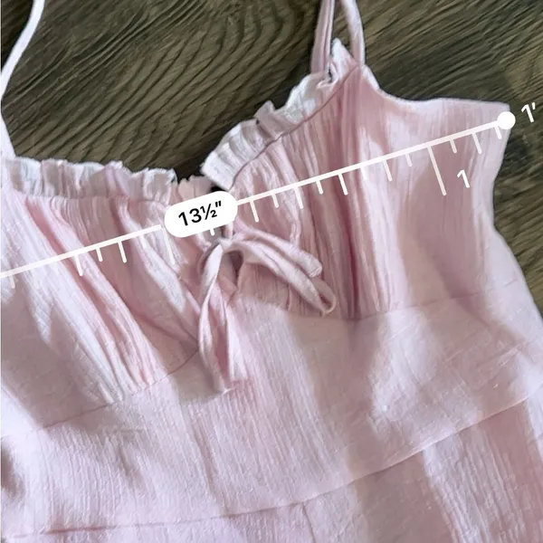 Purple lilac ruffle romper Size XS - Image 2