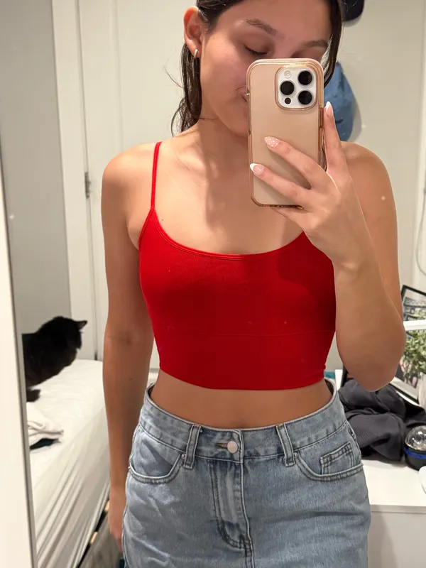 Red Garage Low Back Tank Top Size Xs - Image 3