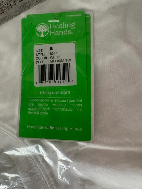 Healing Hands White Long Sleeve Shirt - Image 3