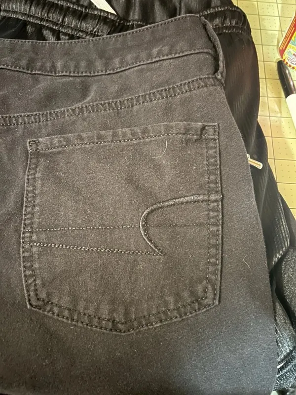 American Eagle Outfitters Women’s Black Solid Jegging Size 14 Regular - Image 5