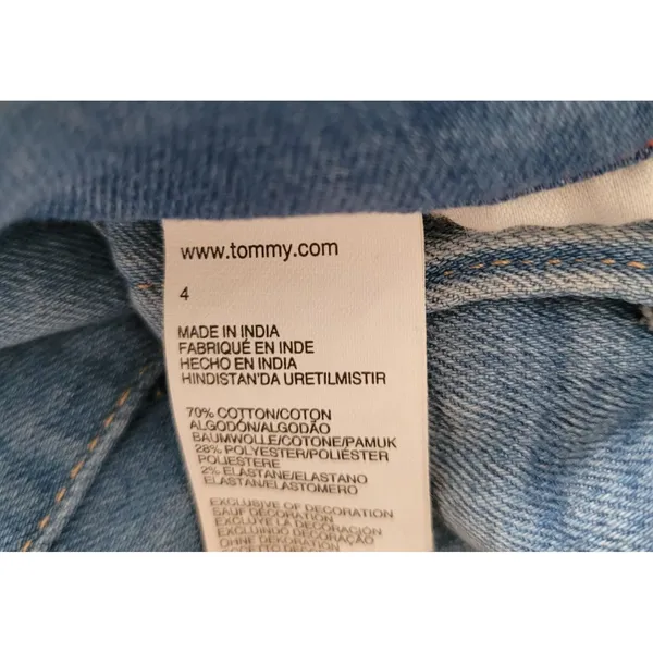 Tommy Jeans Light Wash Denim Straight Leg Jeans Women’s Size 4 Faded Casual - Image 10