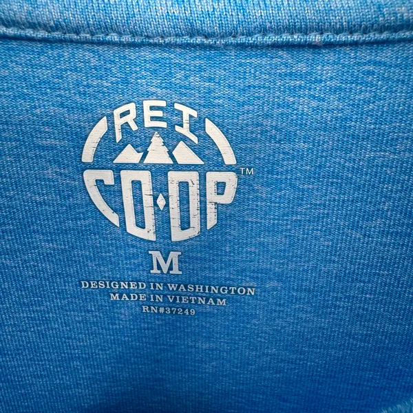Rei Co Op shirt women's M pullover 1/4 zip performance active lightweight blue - Image 5