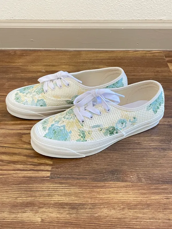 NEW Vans x Kith - Vintage Floral Low Top Lace Up Sneakers Size 7.5‎ UNISEX - Image 2
