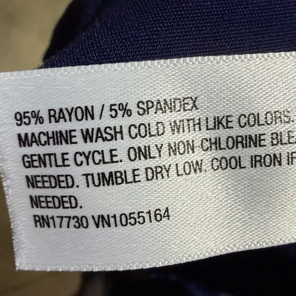 A New Day Womens S Navy Blue Side Stripe Pull On Pants Wide Leg Track Athleisure - Image 9