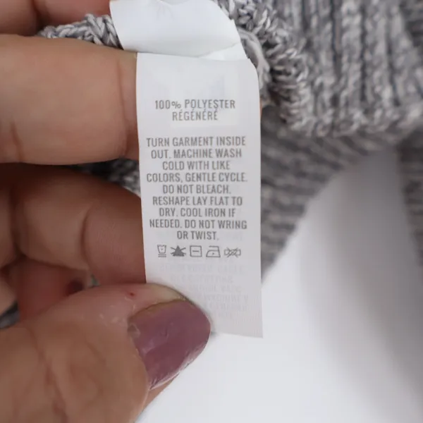 OFFLINE by Aerie Womens XS Grey Marled Quarter Zip Pullover Sweater Thumbholes - Image 5