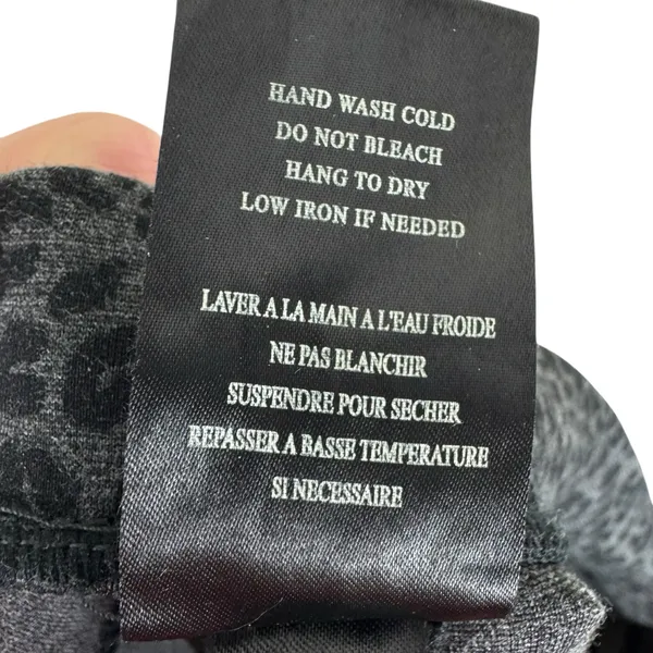 Blank NYC Black Gray Leopard Cheetah Mid Rise Cropped Knit‎ Dressy Leggings 31 - Image 7
