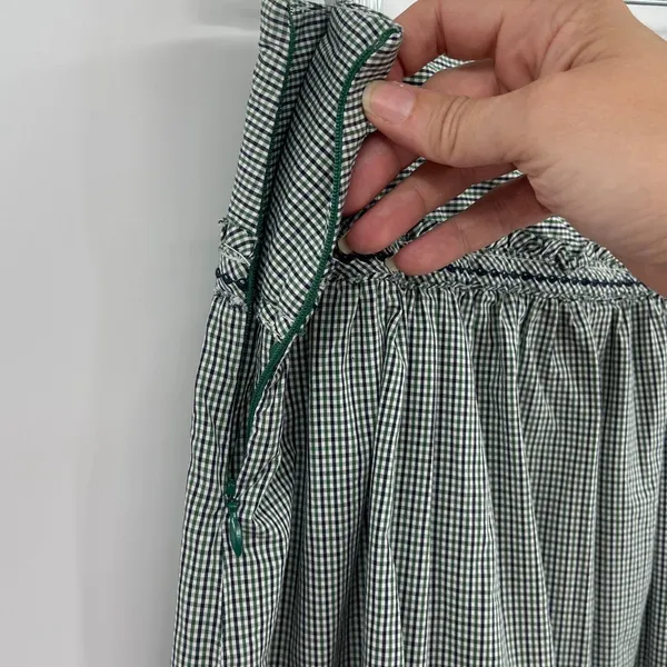 American Eagle Y2K Gingham Skirt Sz 14 Cottagecore Boho Academia Drop Waist - Image 8