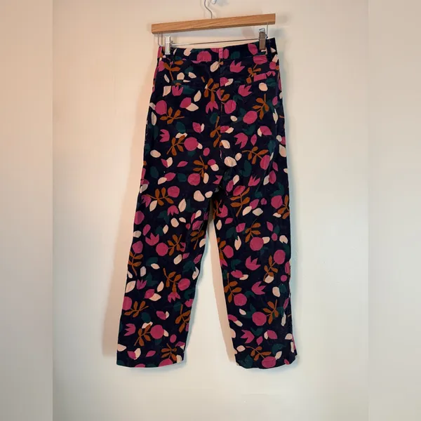 Princess Highway Jamie Corduroy Pants Floral Print Size 8 - Image 5