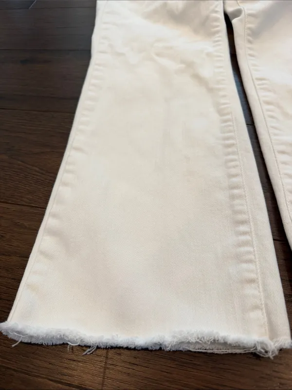 Banana Republic White Kick Flare Jeans Size 27/4 Petite - C31-045 - Image 7