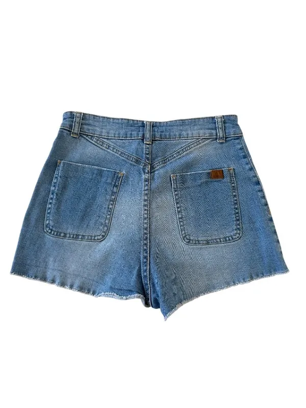 ROXY Women’s Buttonfly Denim Shorts Size 28 - Image 5