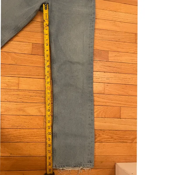 AGOLDE distressed high waist‎ straight jeans size 25 women's - Image 2
