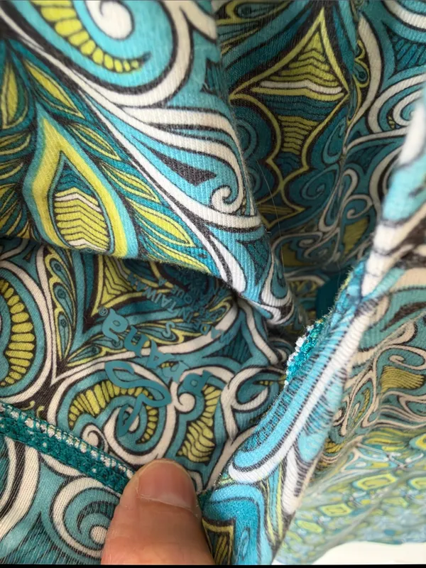 Prana blue green boho Quinn athletic built in bra mini outdoor dress S - Image 7