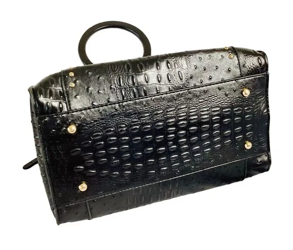 Custom Genuine 100%PVC Hornback Skin Leather Purse - Image 6