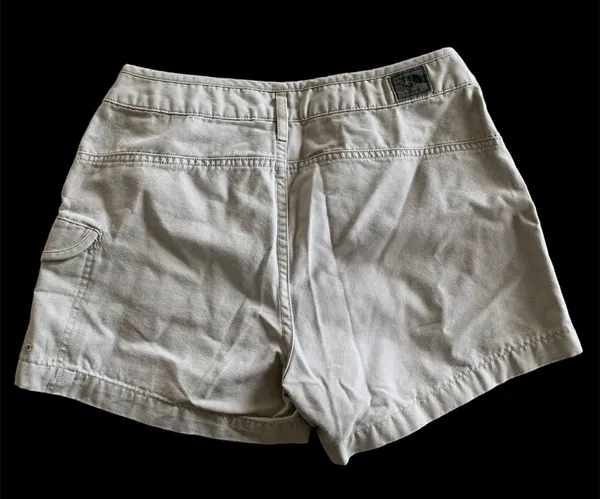 Y2K Light Grey A5 Series Cargo Denim Shorts - Image 4