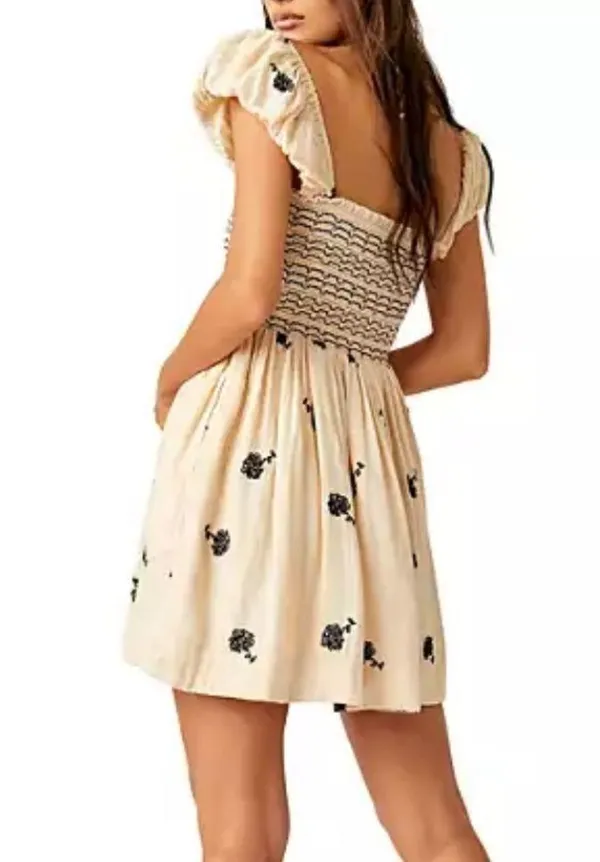 Free People Tory Embroidered Mini Dress - Image 2