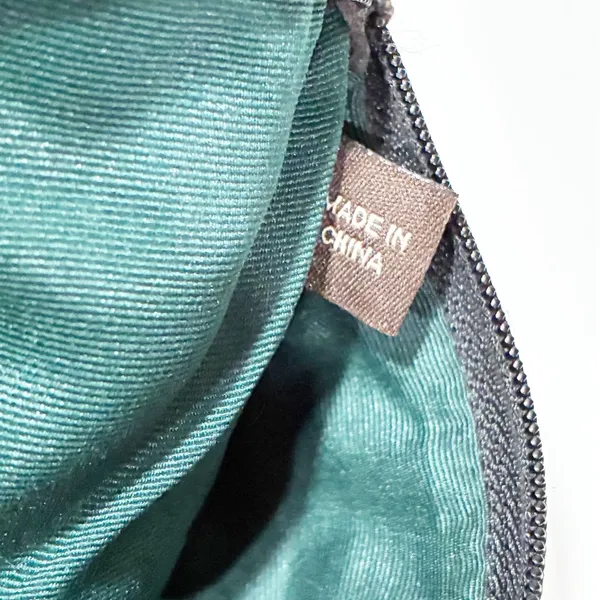 Coach Black Nylon Emerald Green Interior Gold‎ Hardware Mini Shoulder Bag Y2K - Image 5