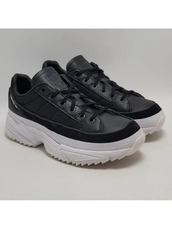 Adidas Originals Women's Kiellor Black White Low Top Platform SneakerSize 8.5 - Image 13
