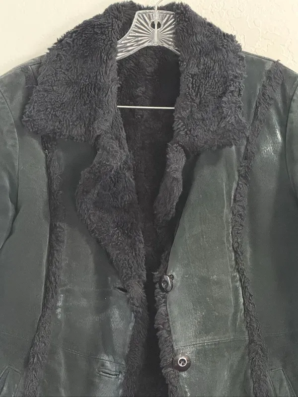 Wilsons Leather Jackets & Coats | Wilsons Leather Black Faux Shearling Teddy L - Image 2